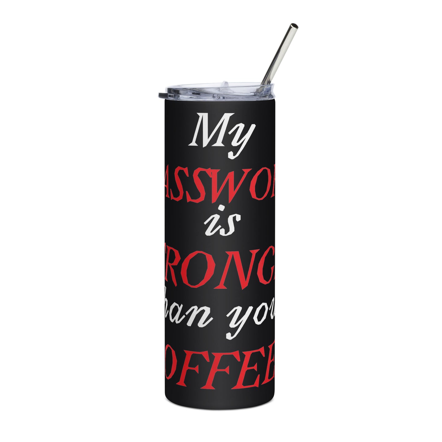 Password protection tumbler for cybersecurity professionals who run on caffeine and code.