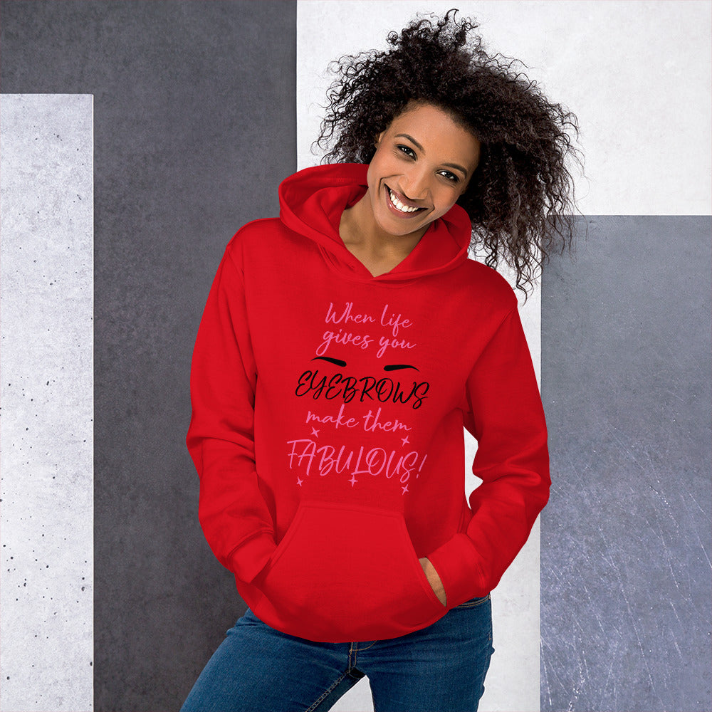 Beauty Eyebrows Hoodie – Glam Makeup Humor for Brow Bosses