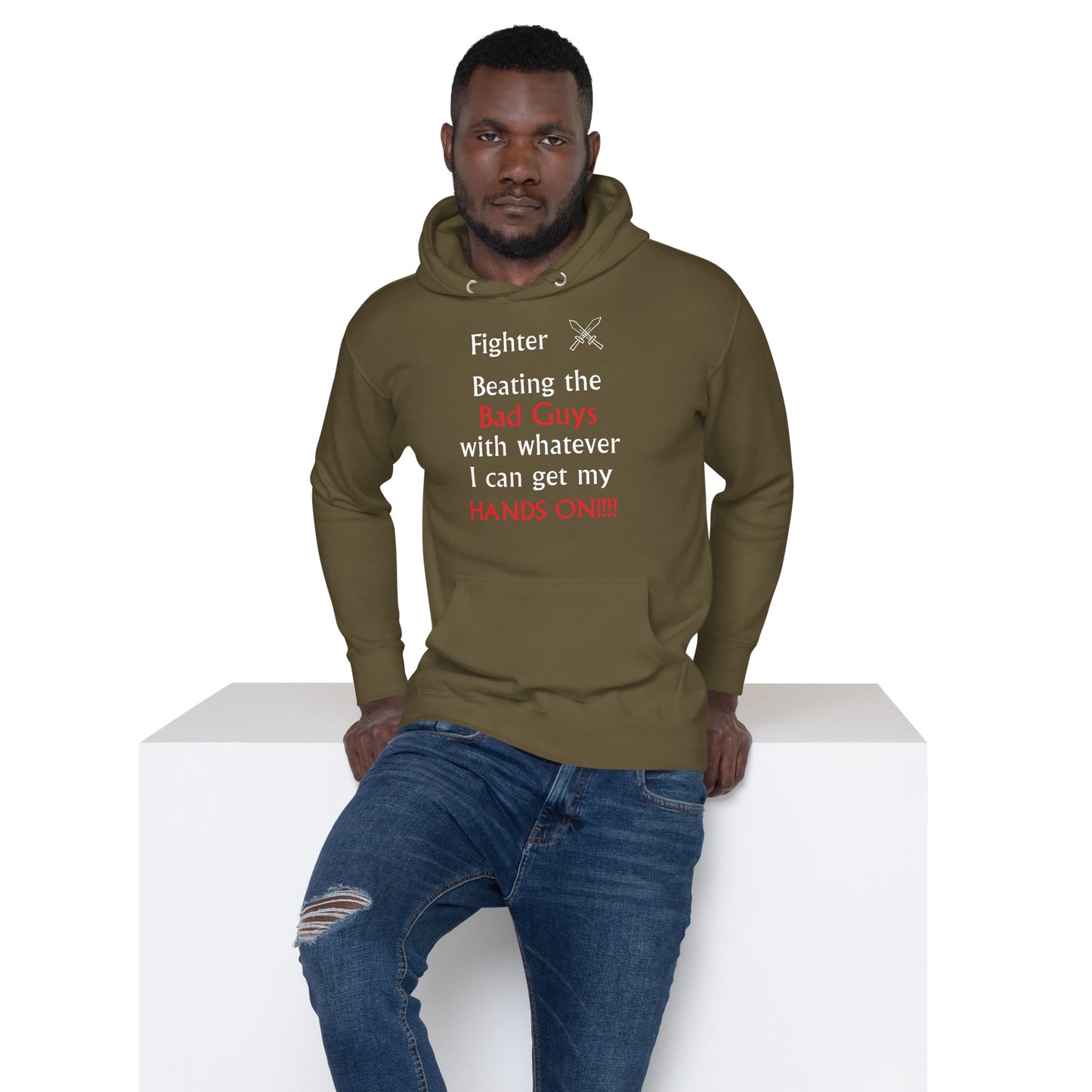 Fighter Hoodie – Funny D&D Sweatshirt for Creative Combat Specialists