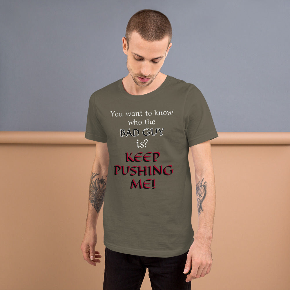Bad Guy T-Shirt – Funny D&D Villain Tee for Final Boss Vibes