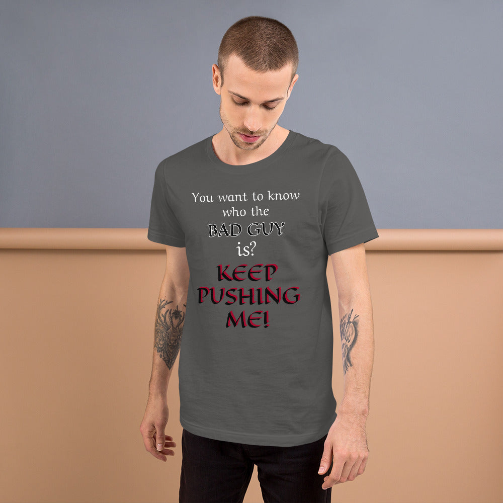 Bad Guy T-Shirt – Funny D&D Villain Tee for Final Boss Vibes