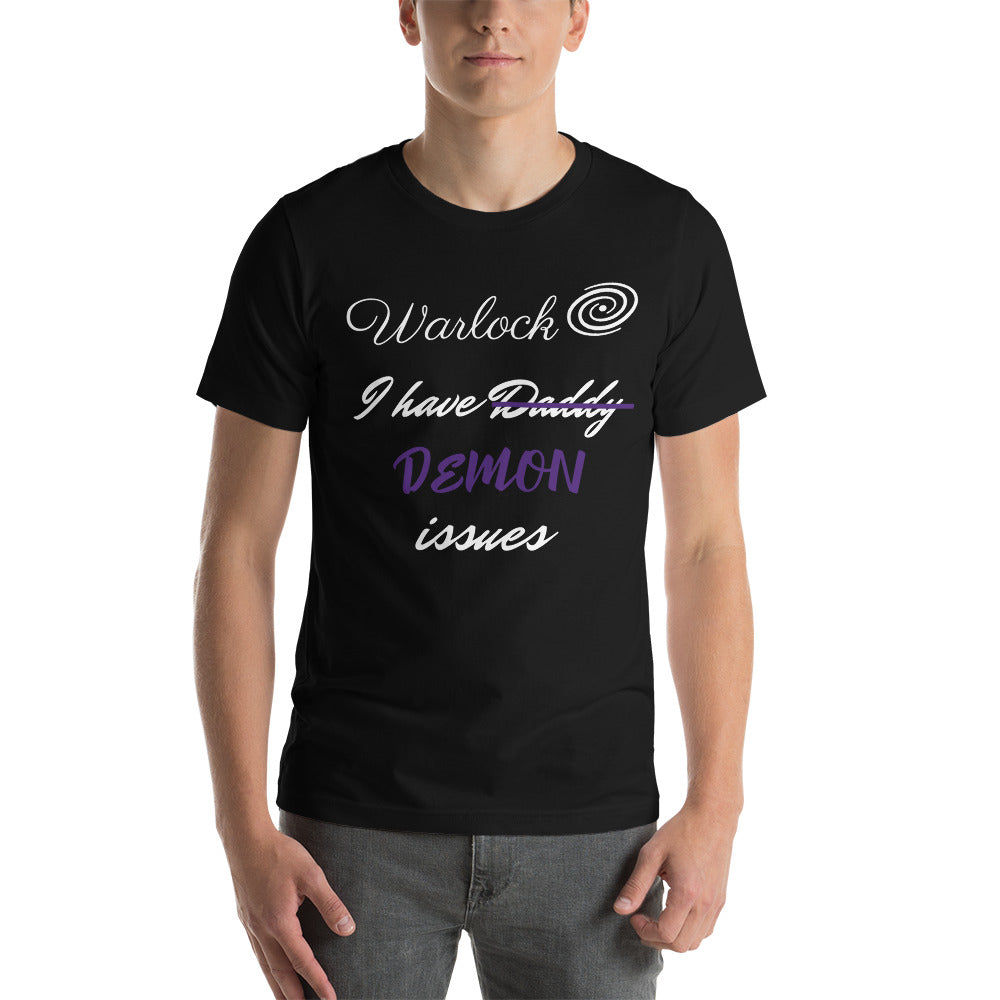 Warlock T-Shirt – Funny D&D Tee for Spellcasters with Patron Issues
