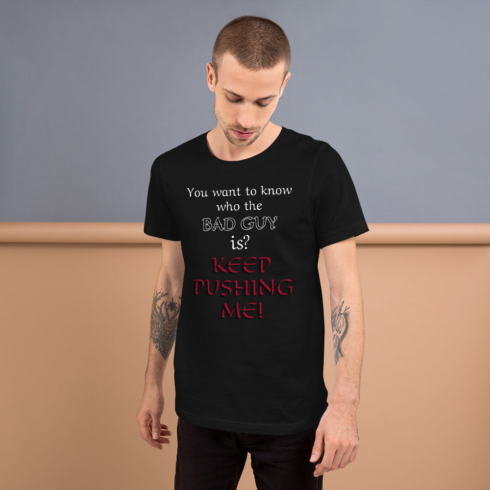 Bad Guy T-Shirt – Funny D&D Villain Tee for Final Boss Vibes
