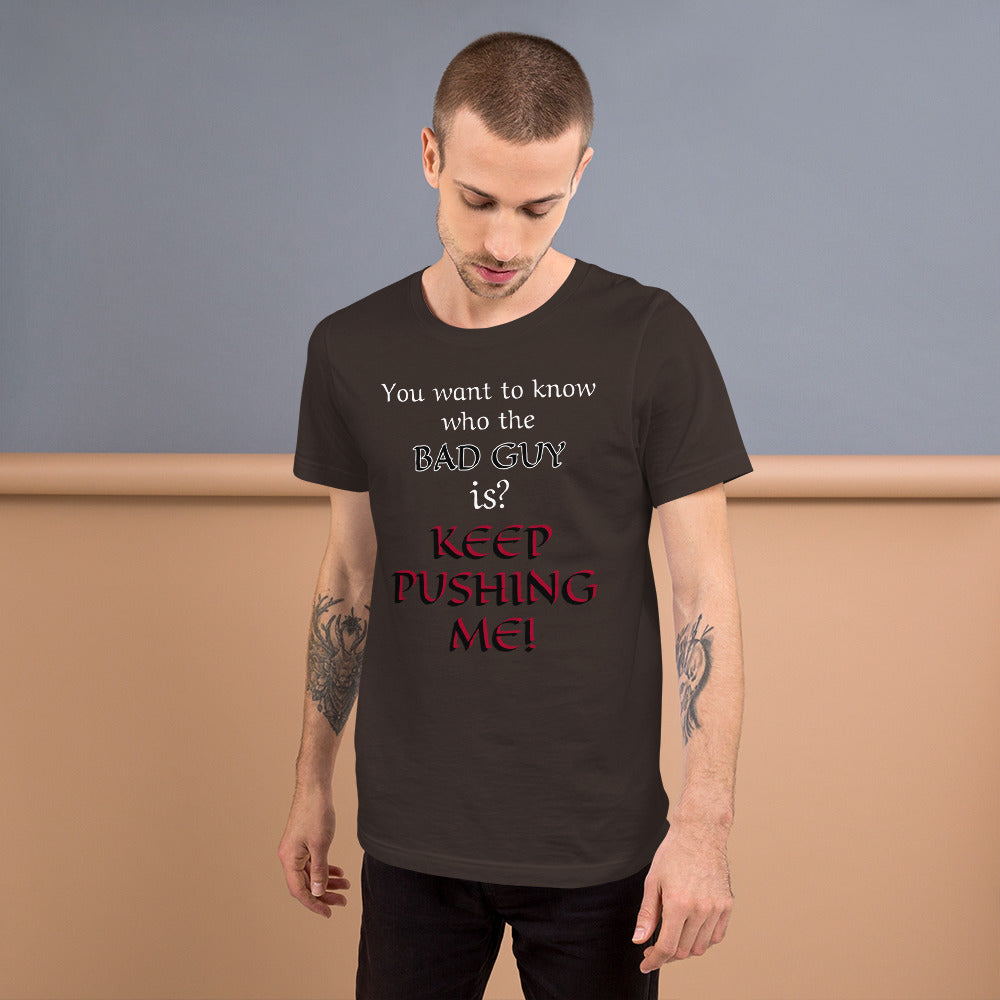 Bad Guy T-Shirt – Funny D&D Villain Tee for Final Boss Vibes