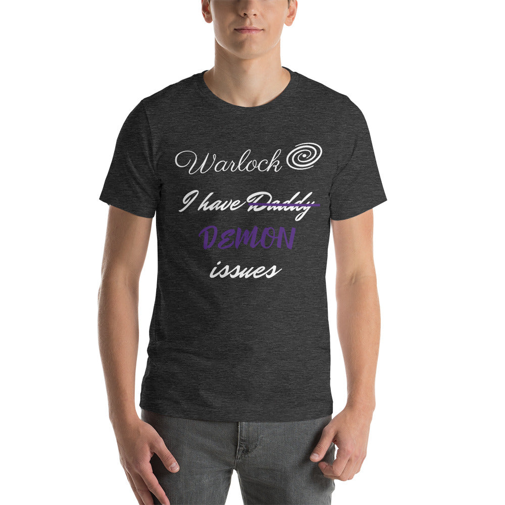 Warlock T-Shirt – Funny D&D Tee for Spellcasters with Patron Issues