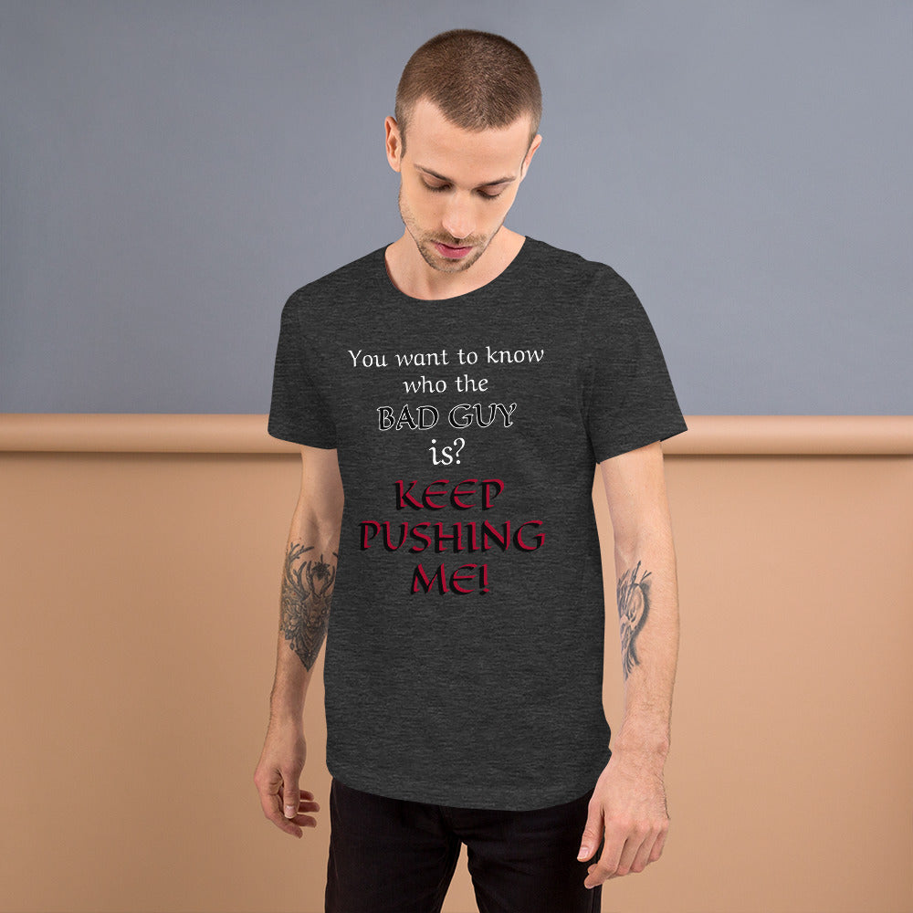 Bad Guy T-Shirt – Funny D&D Villain Tee for Final Boss Vibes