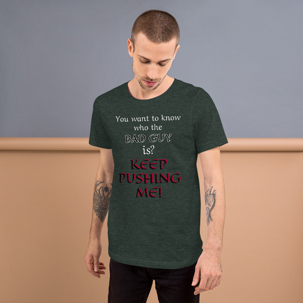 Bad Guy T-Shirt – Funny D&D Villain Tee for Final Boss Vibes