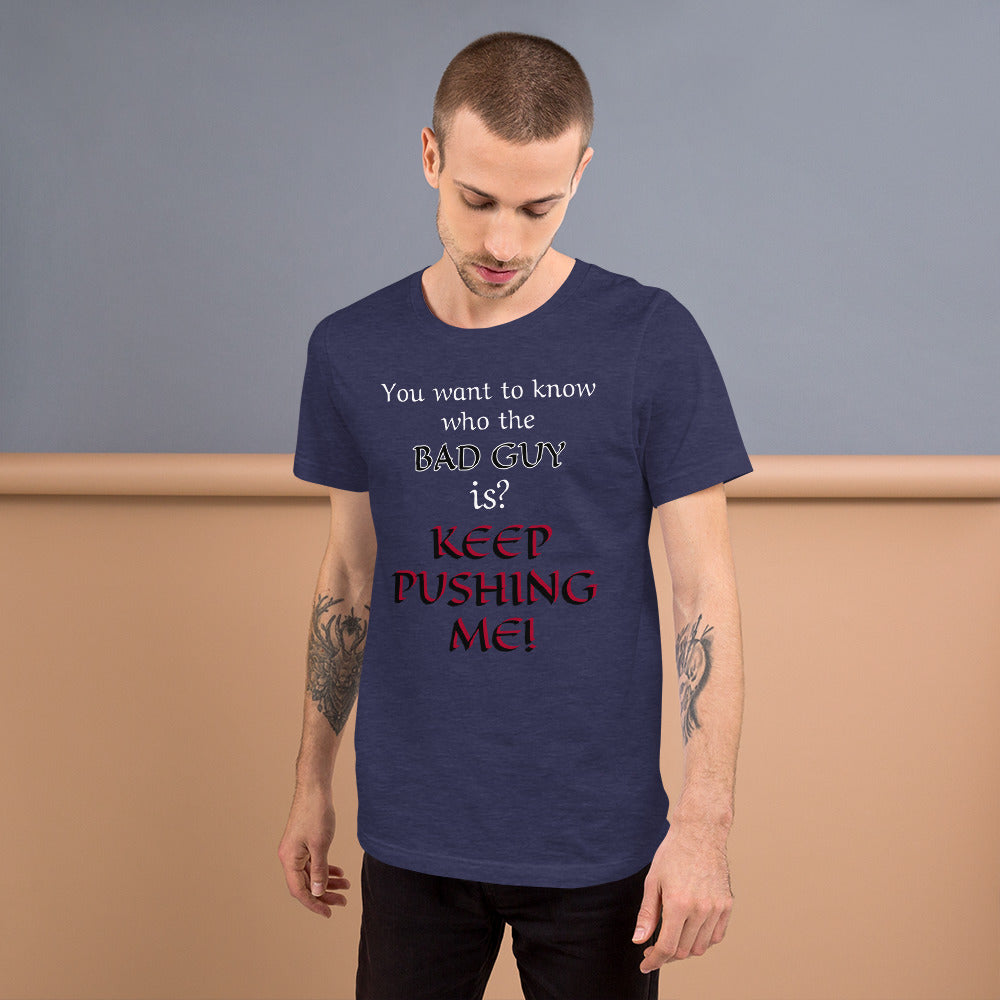 Bad Guy T-Shirt – Funny D&D Villain Tee for Final Boss Vibes