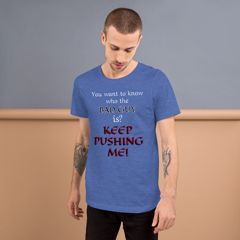 Bad Guy T-Shirt – Funny D&D Villain Tee for Final Boss Vibes