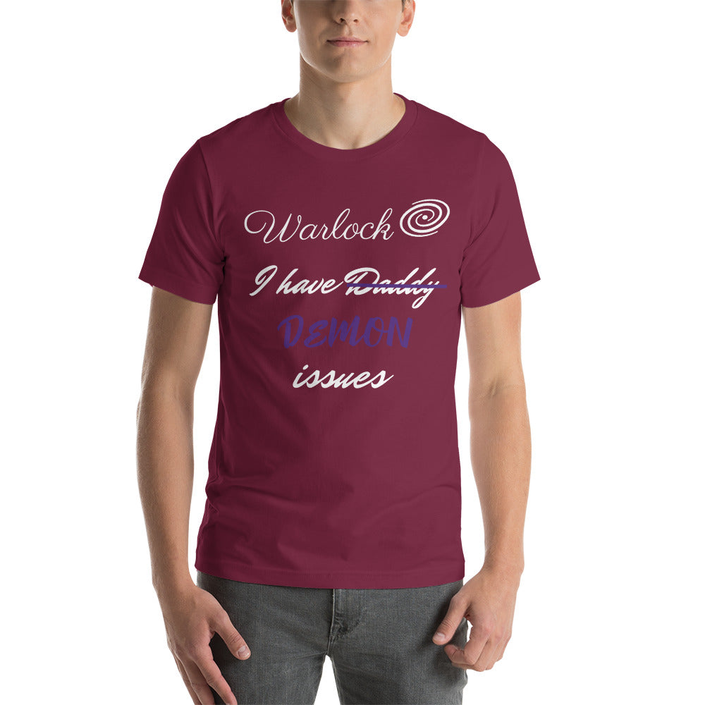 Warlock T-Shirt – Funny D&D Tee for Spellcasters with Patron Issues