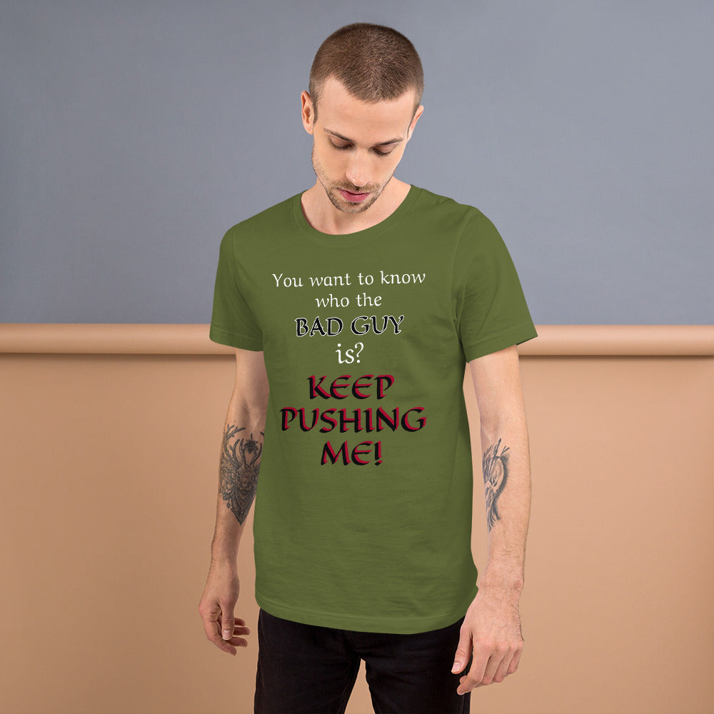 Bad Guy T-Shirt – Funny D&D Villain Tee for Final Boss Vibes