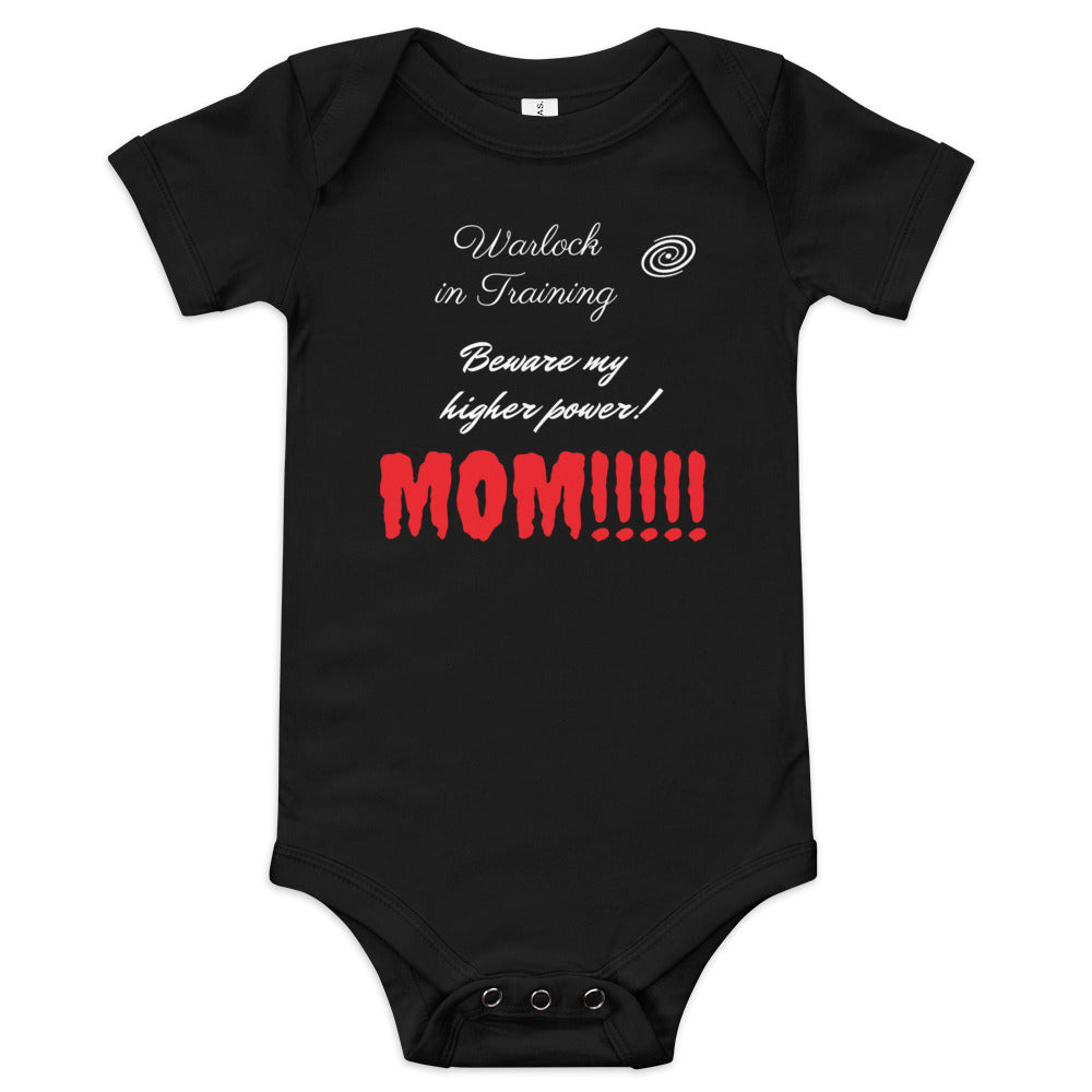 Baby Warlock in Training Mom Onesie