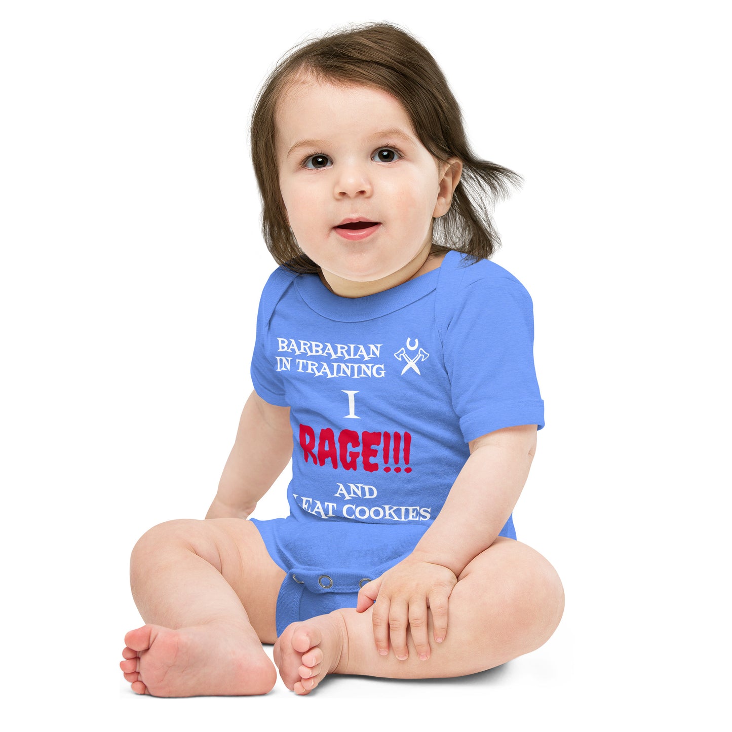 Baby Barbarian in Training Onesie