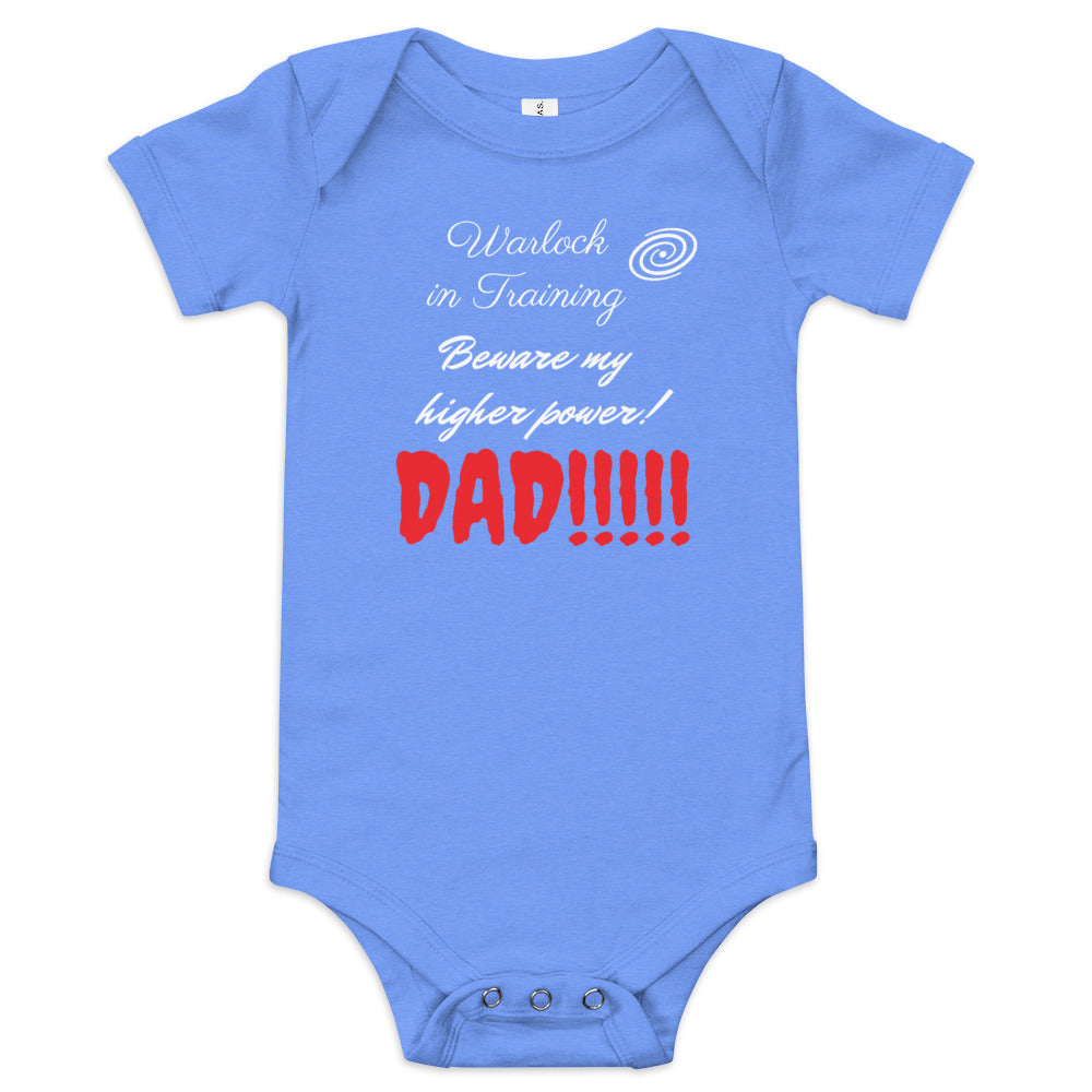 Baby Warlock in Training Dad Onesie