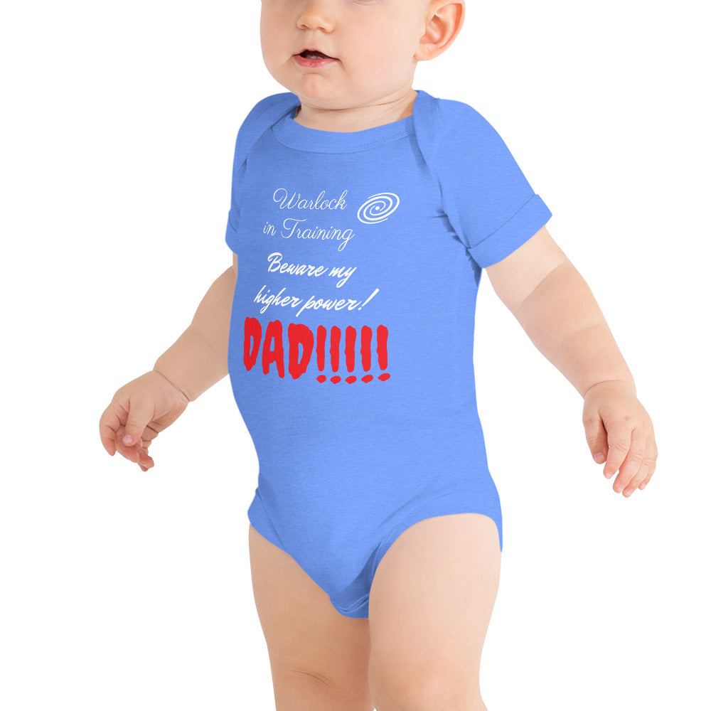 Baby Warlock in Training Dad Onesie