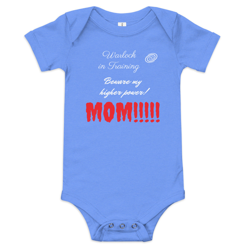 Baby Warlock in Training Mom Onesie