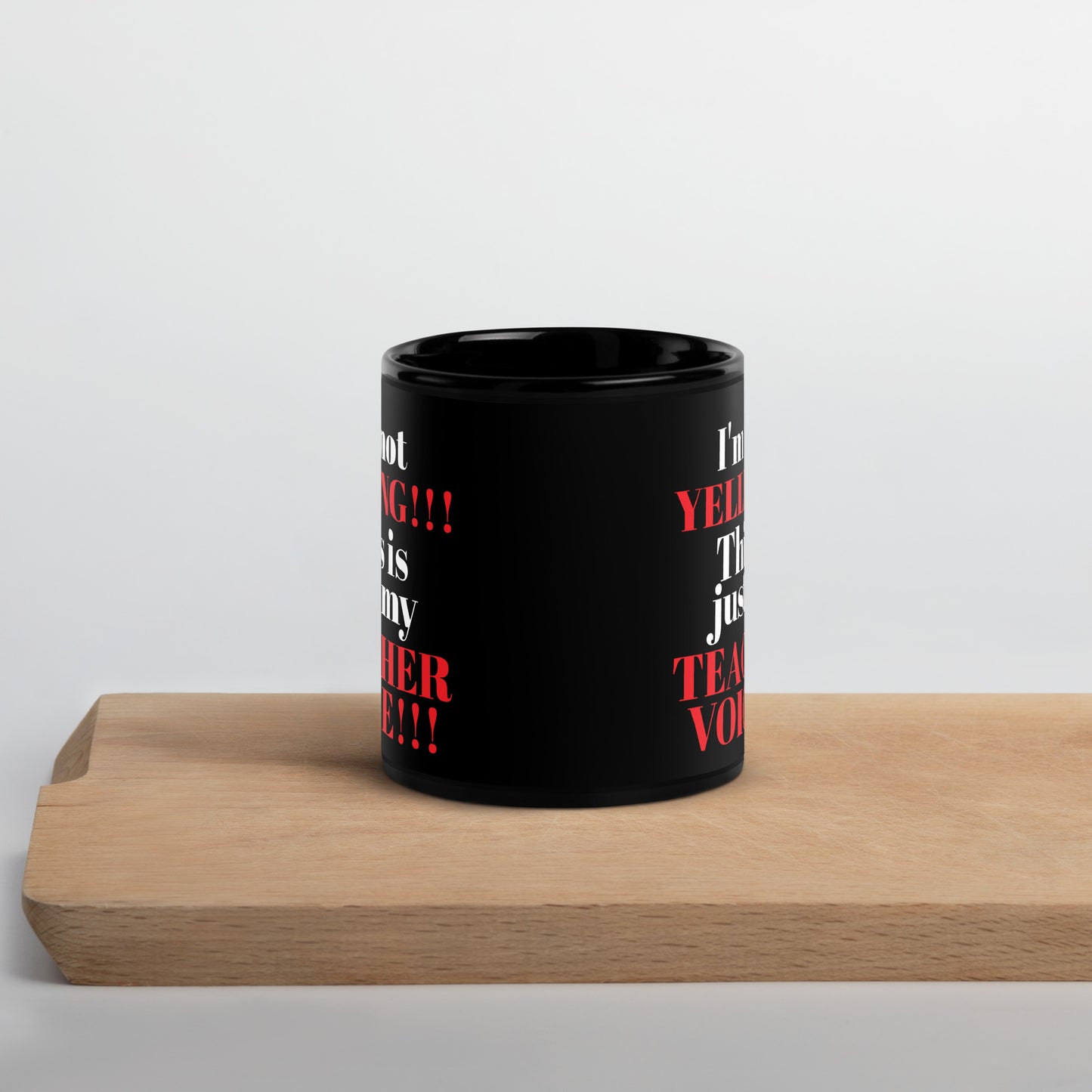 Teacher Teaching Voice Mug Black