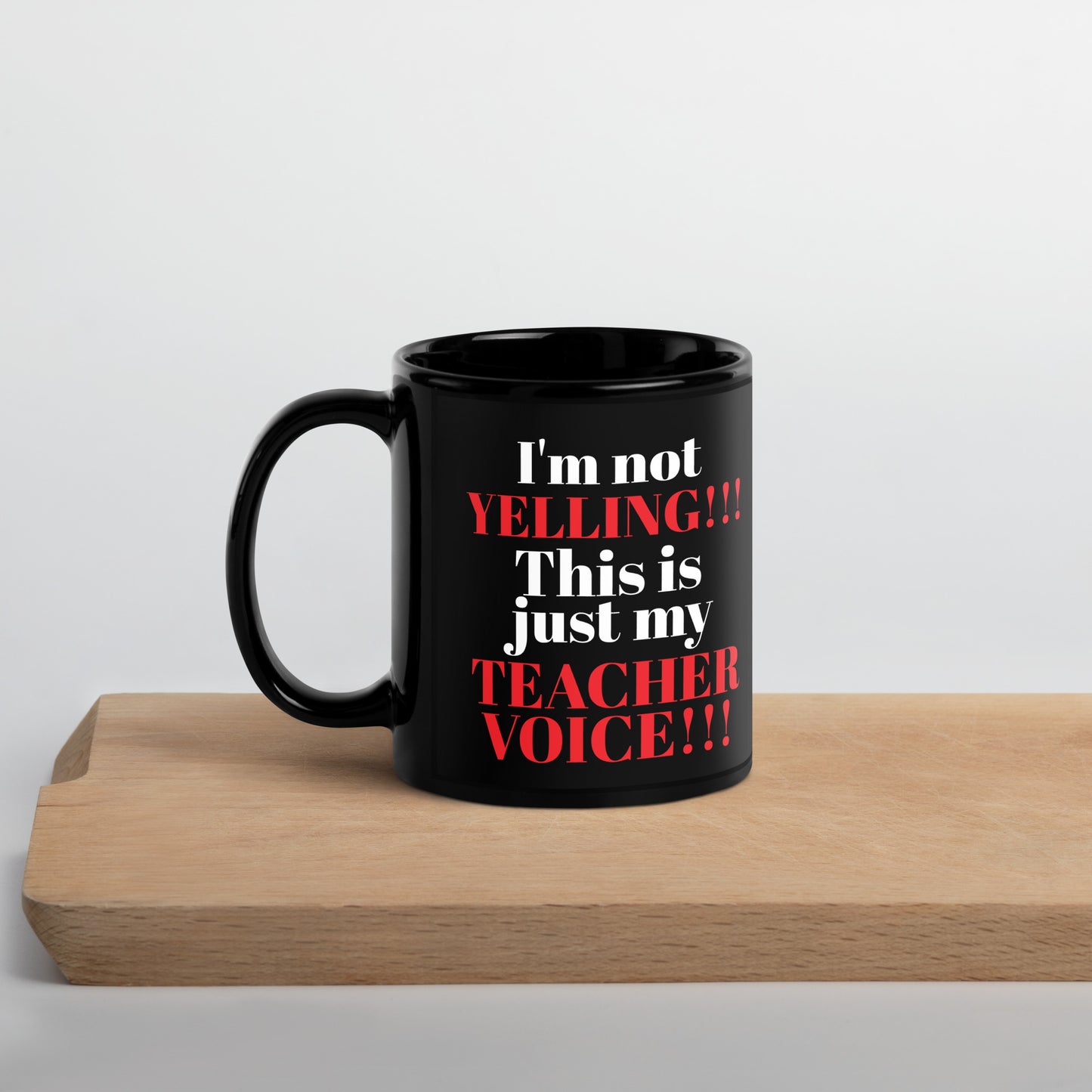 Teacher Teaching Voice Mug Black