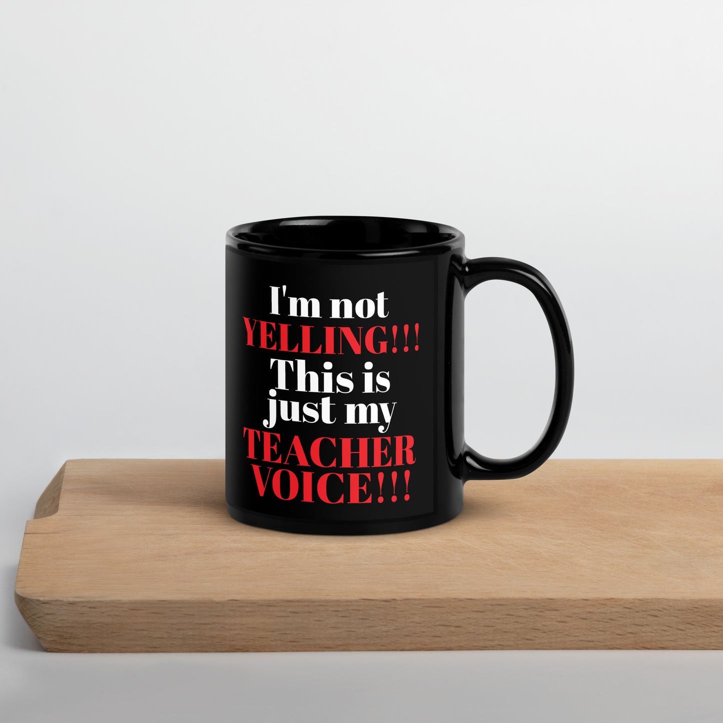 Teacher Teaching Voice Mug Black