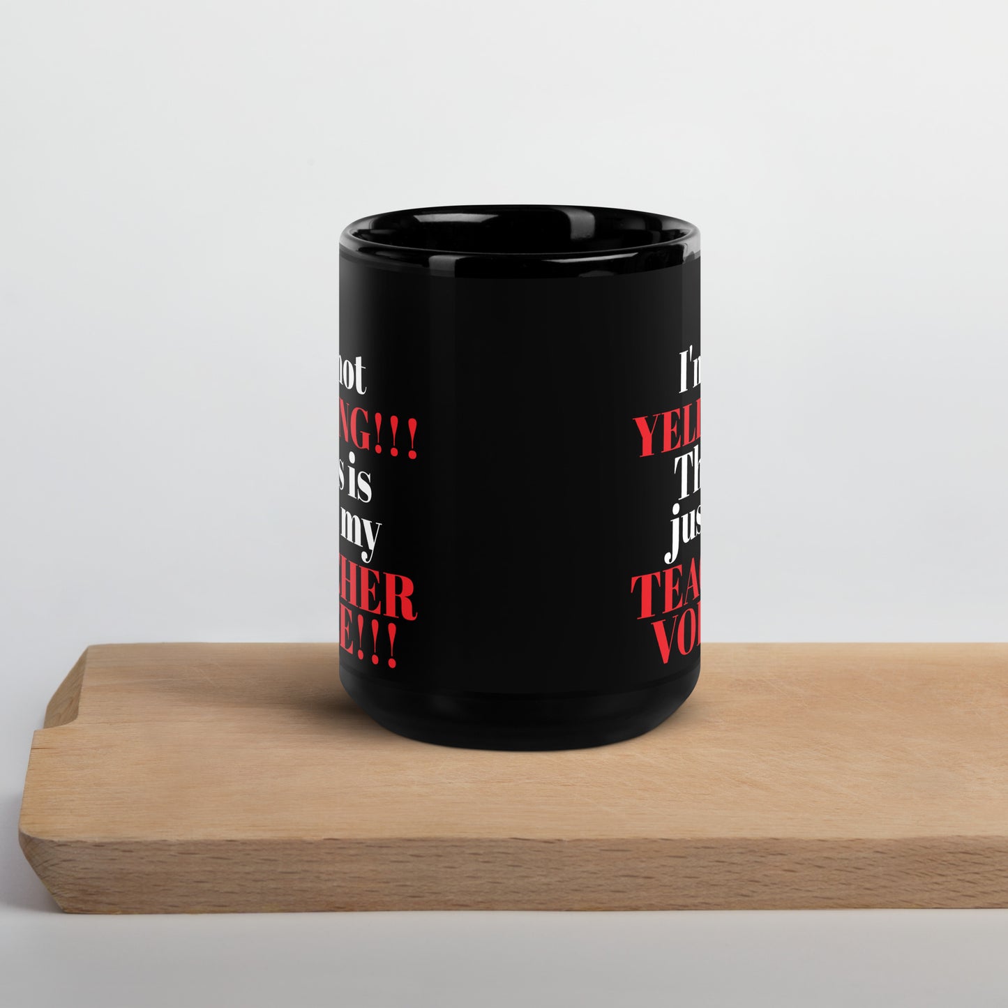 Teacher Teaching Voice Mug Black