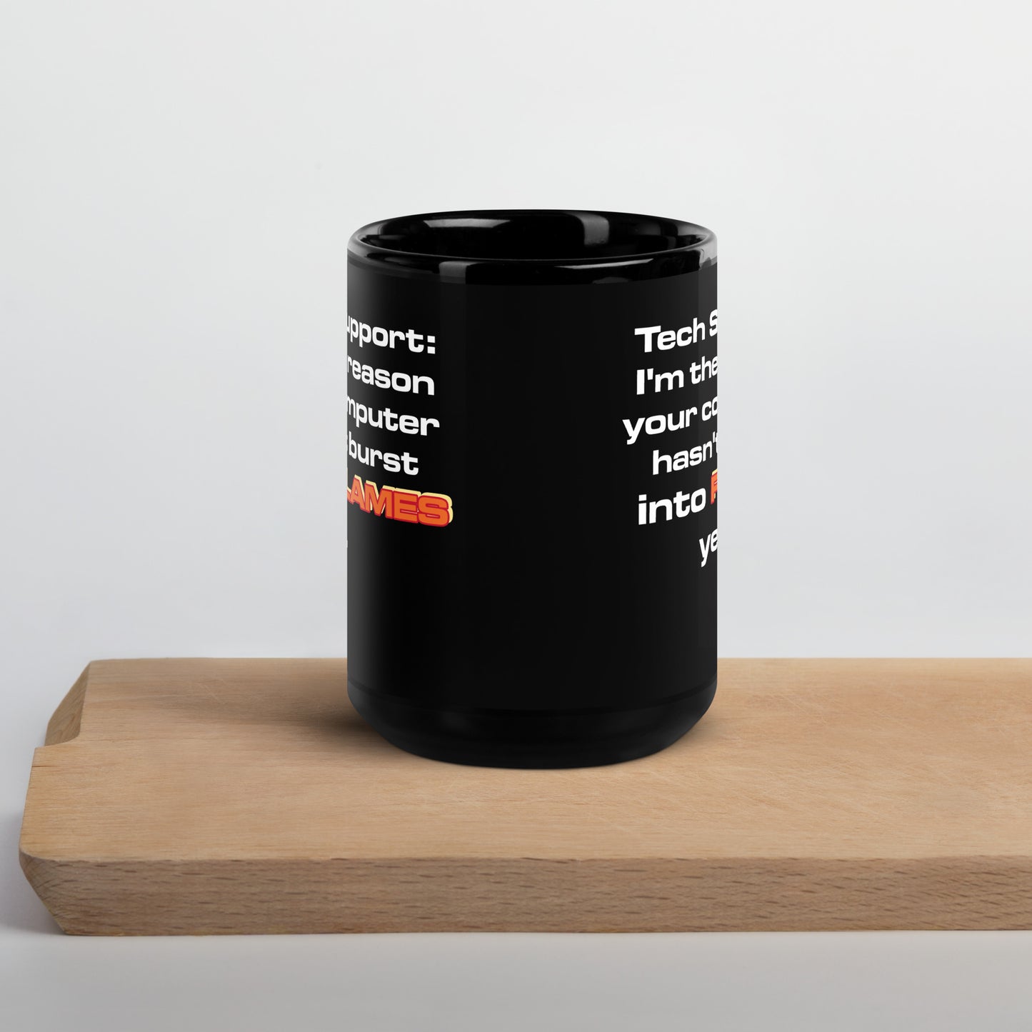 I.T. Flames Mug Black