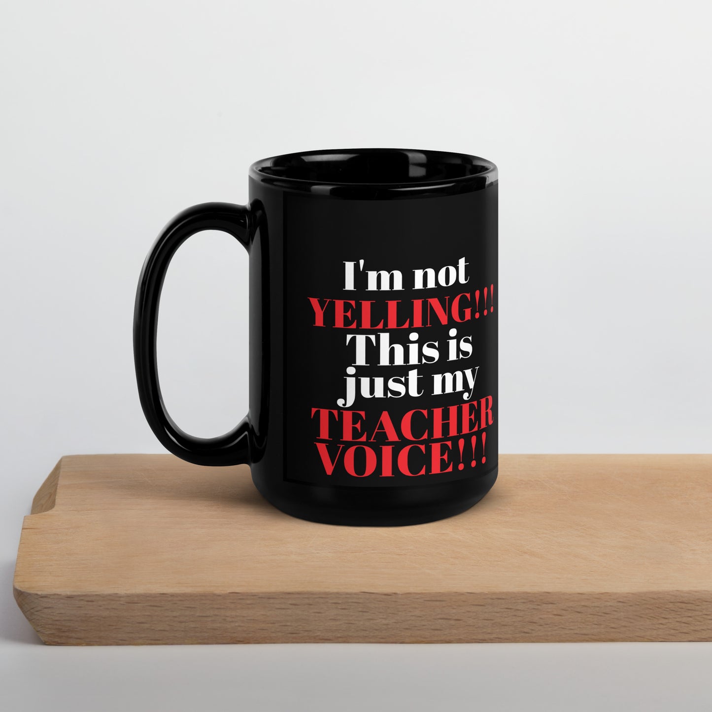 Teacher Teaching Voice Mug Black