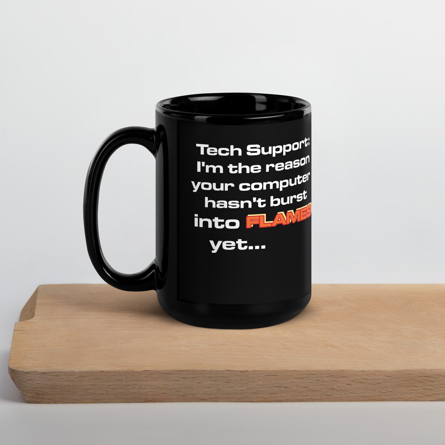 I.T. Flames Mug Black