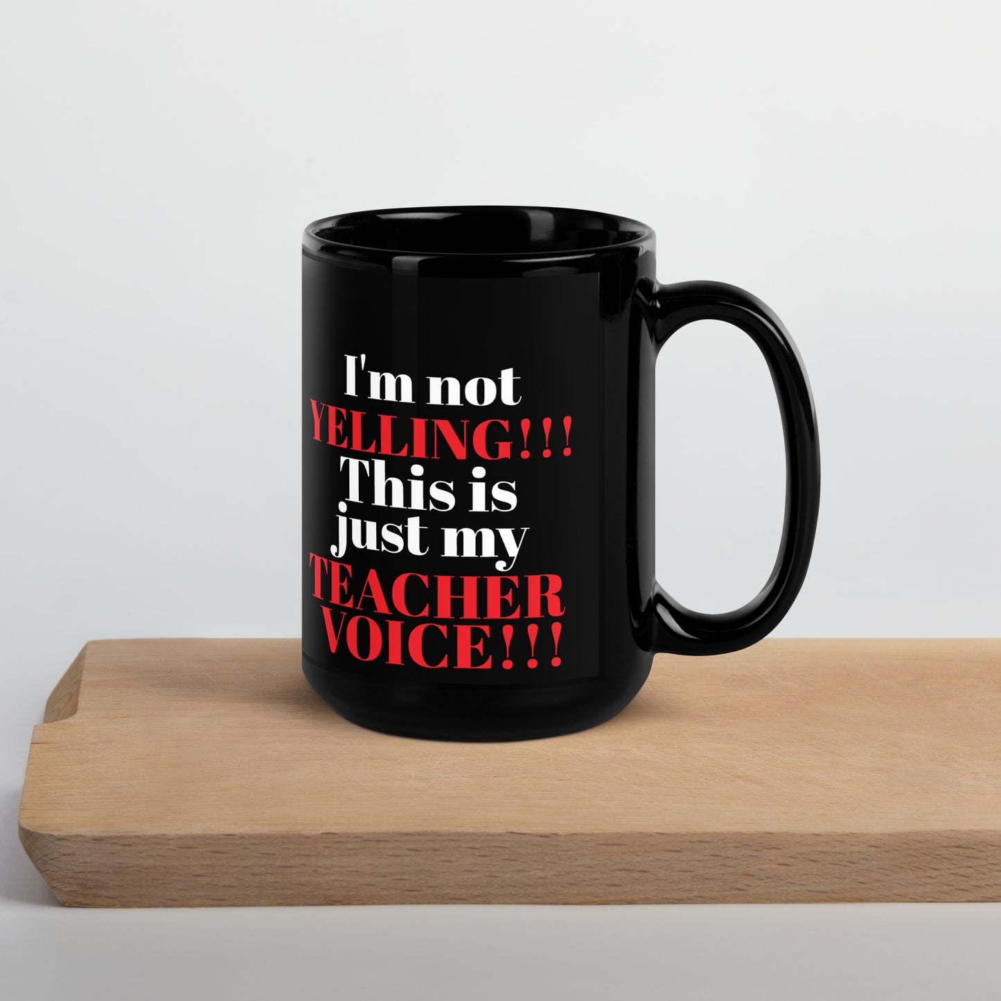 Teacher Teaching Voice Mug Black