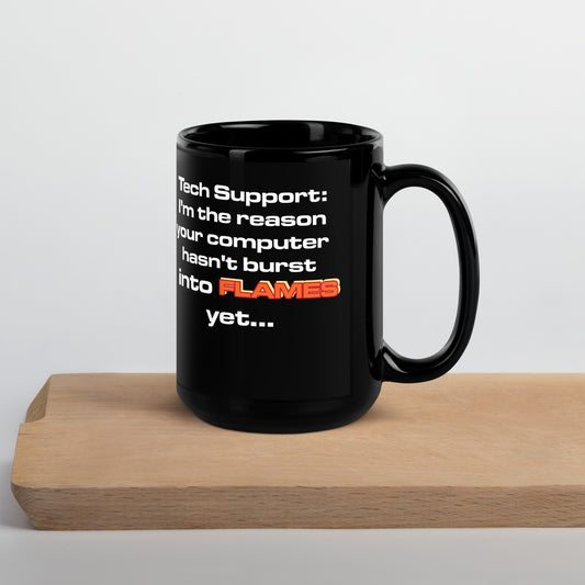 I.T. Flames Mug Black