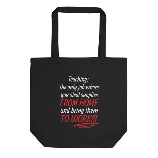 Teacher Supplies Tote Bag