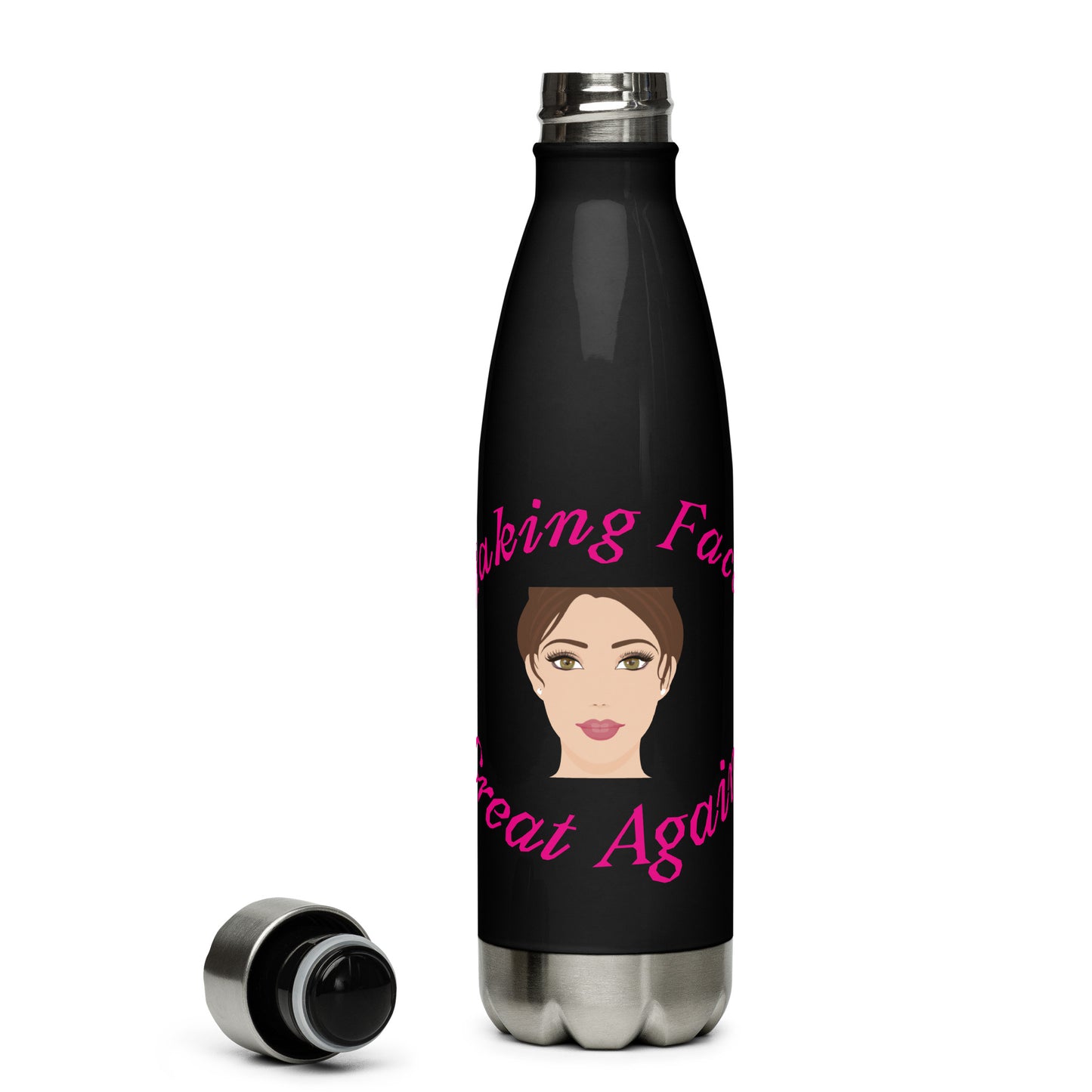 Beauty Faces Stainless Steel Water Bottle