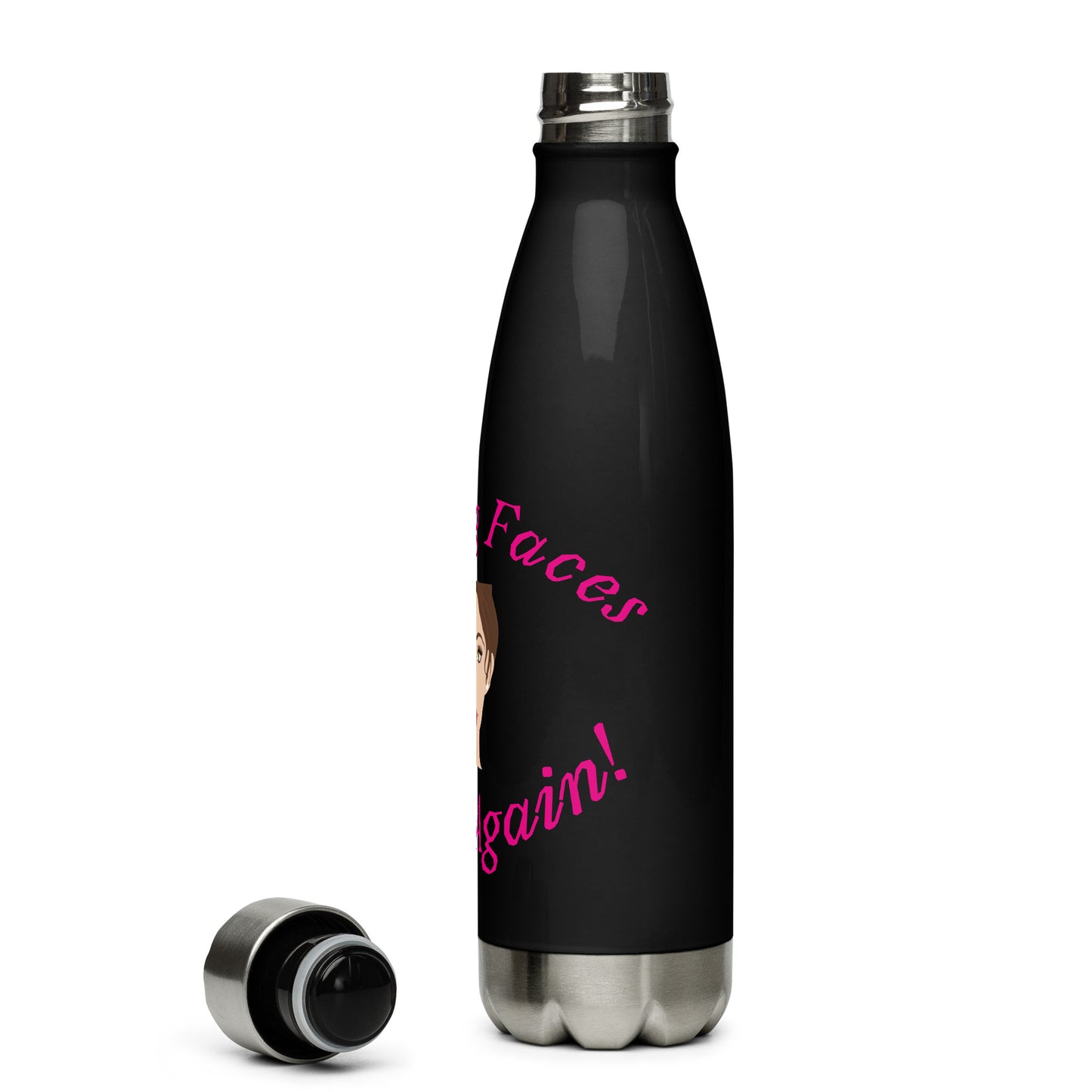 Beauty Faces Stainless Steel Water Bottle