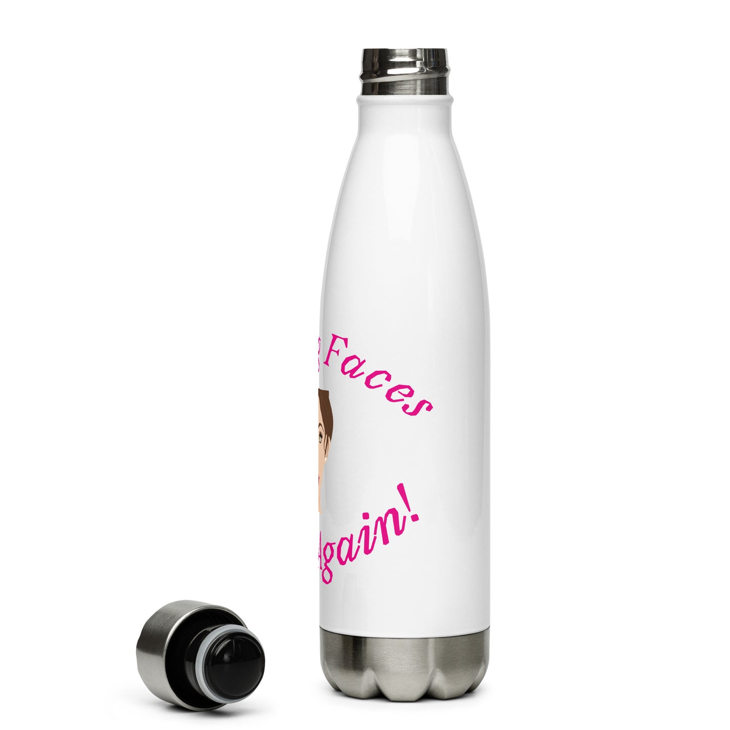 Beauty Faces Stainless Steel Water Bottle