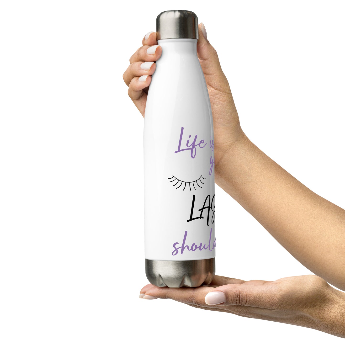 Beauty Lashes Stainless steel water bottle