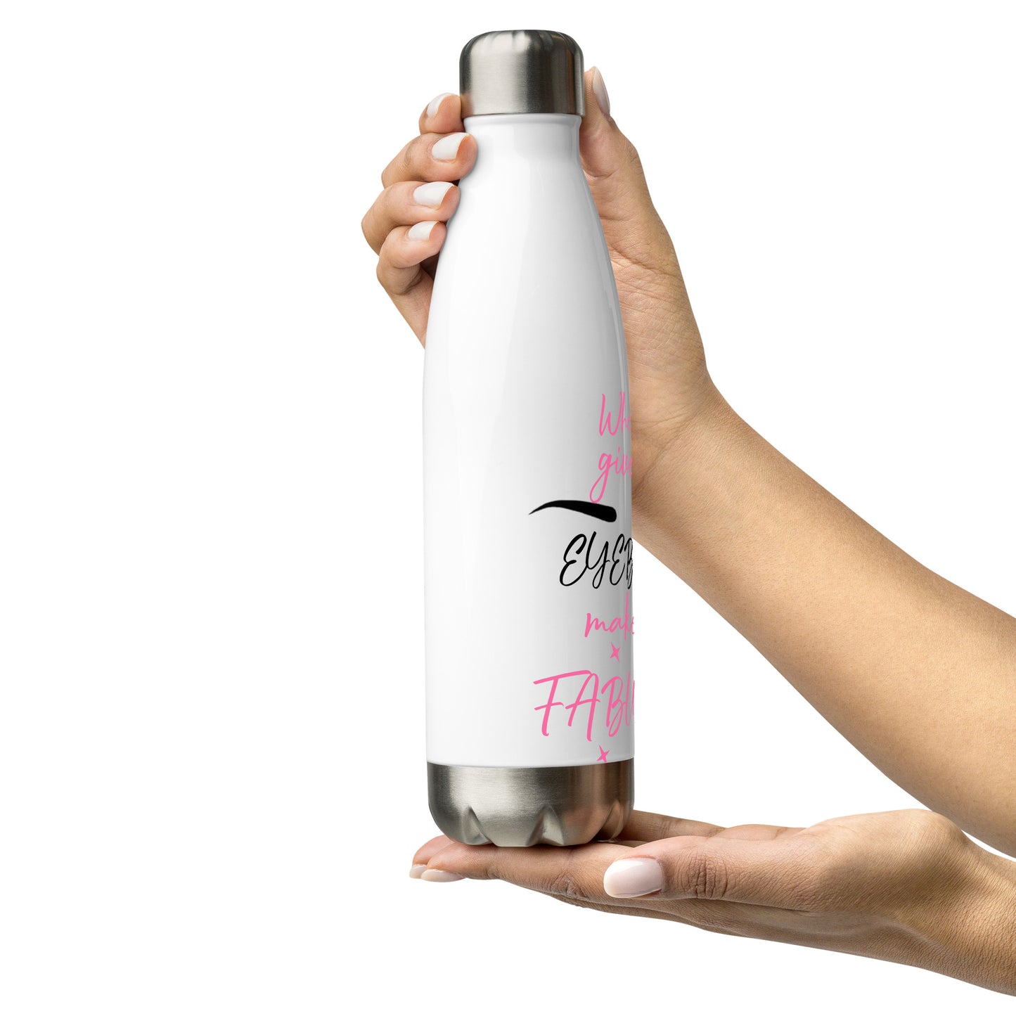 Beauty Eyebrows Stainless steel water bottle