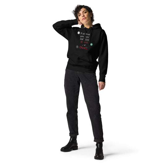 Unisex Gamer Blame the Dice Hoodie