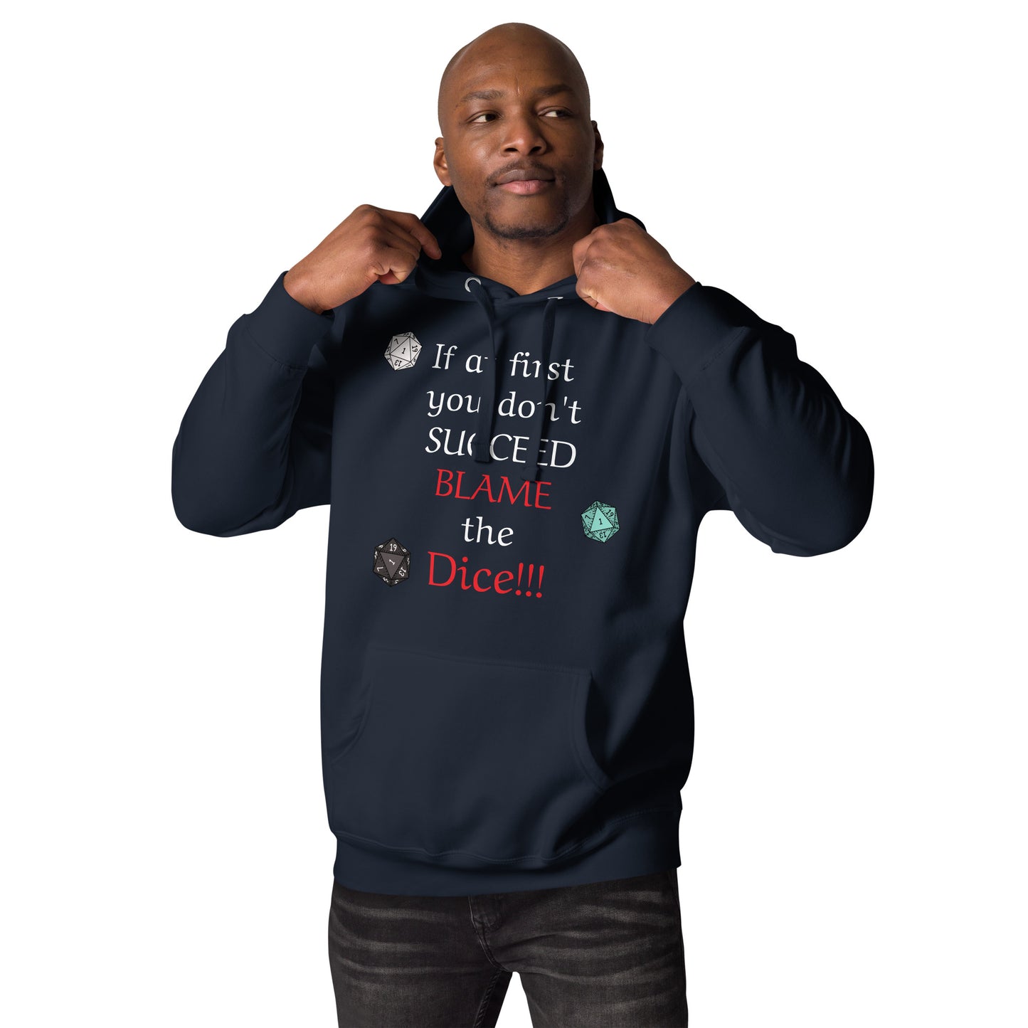 Unisex Gamer Blame the Dice Hoodie