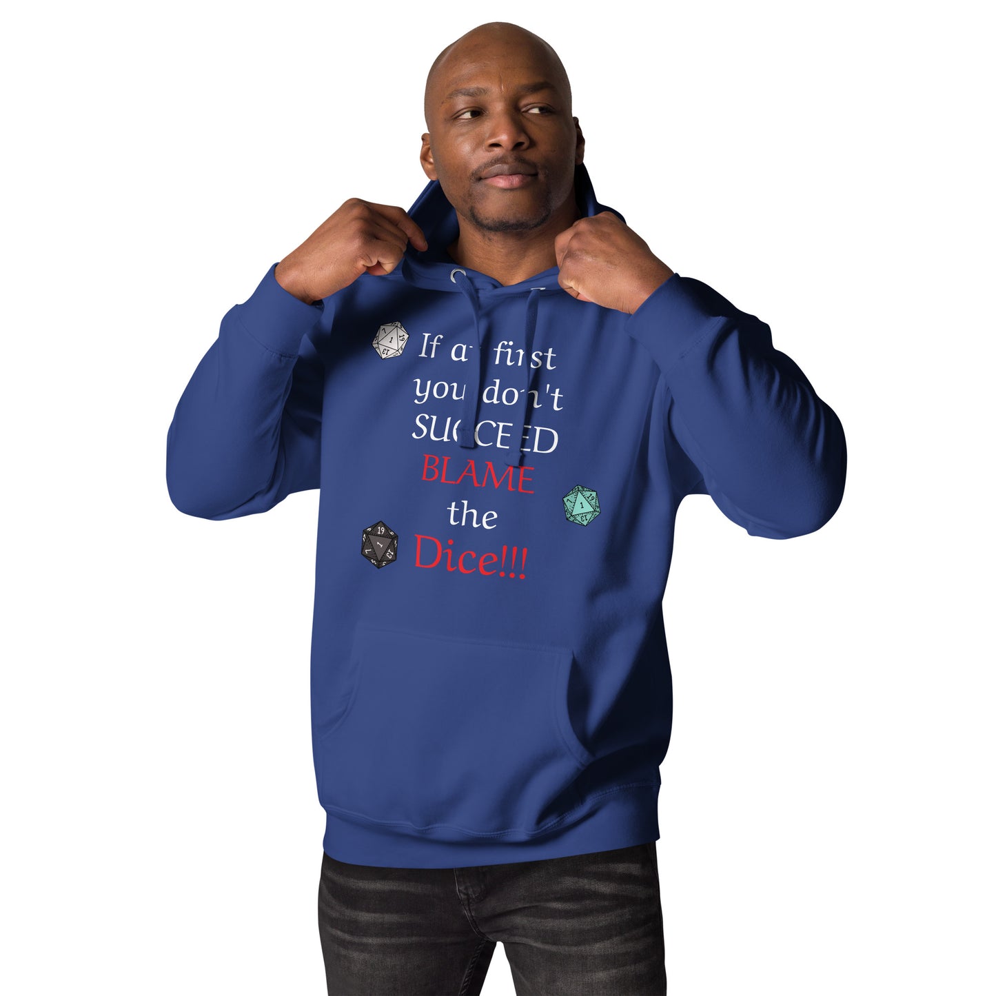 Unisex Gamer Blame the Dice Hoodie