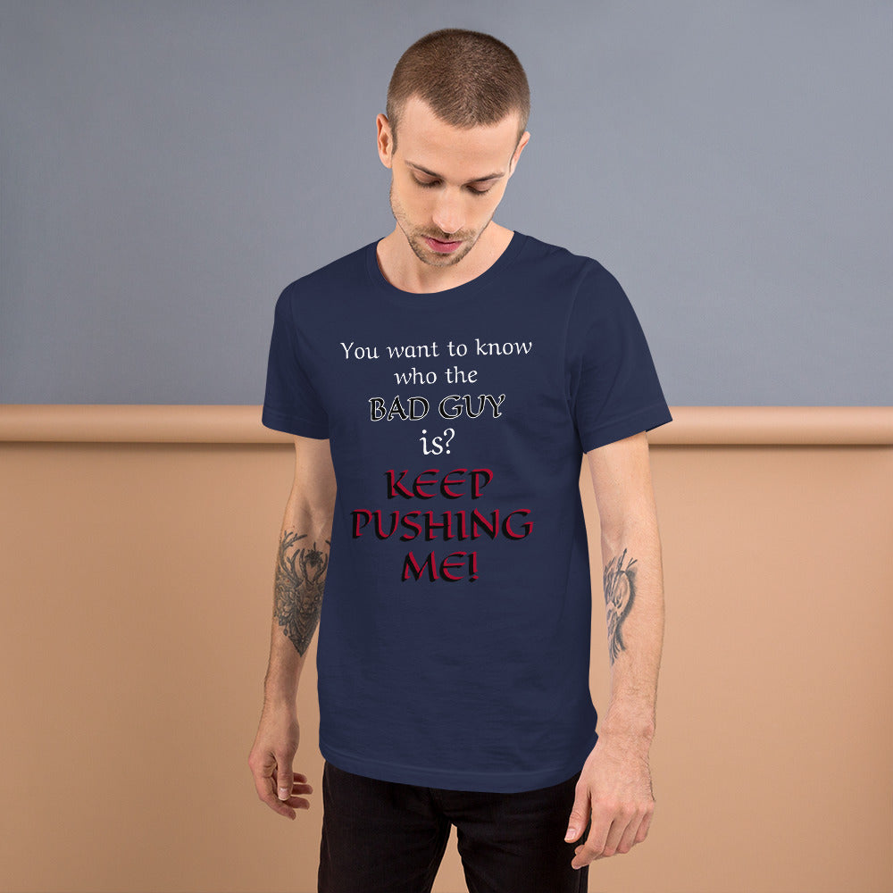 Bad Guy T-Shirt – Funny D&D Villain Tee for Final Boss Vibes