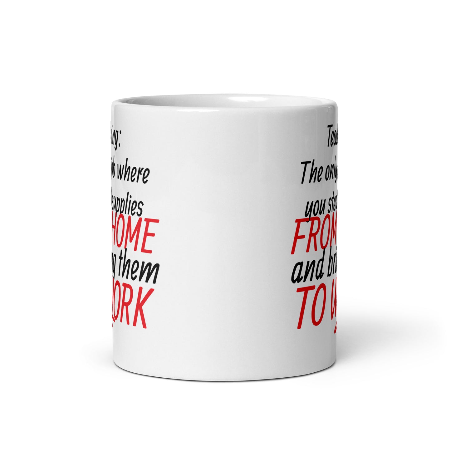 Teacher Supplies Mug White