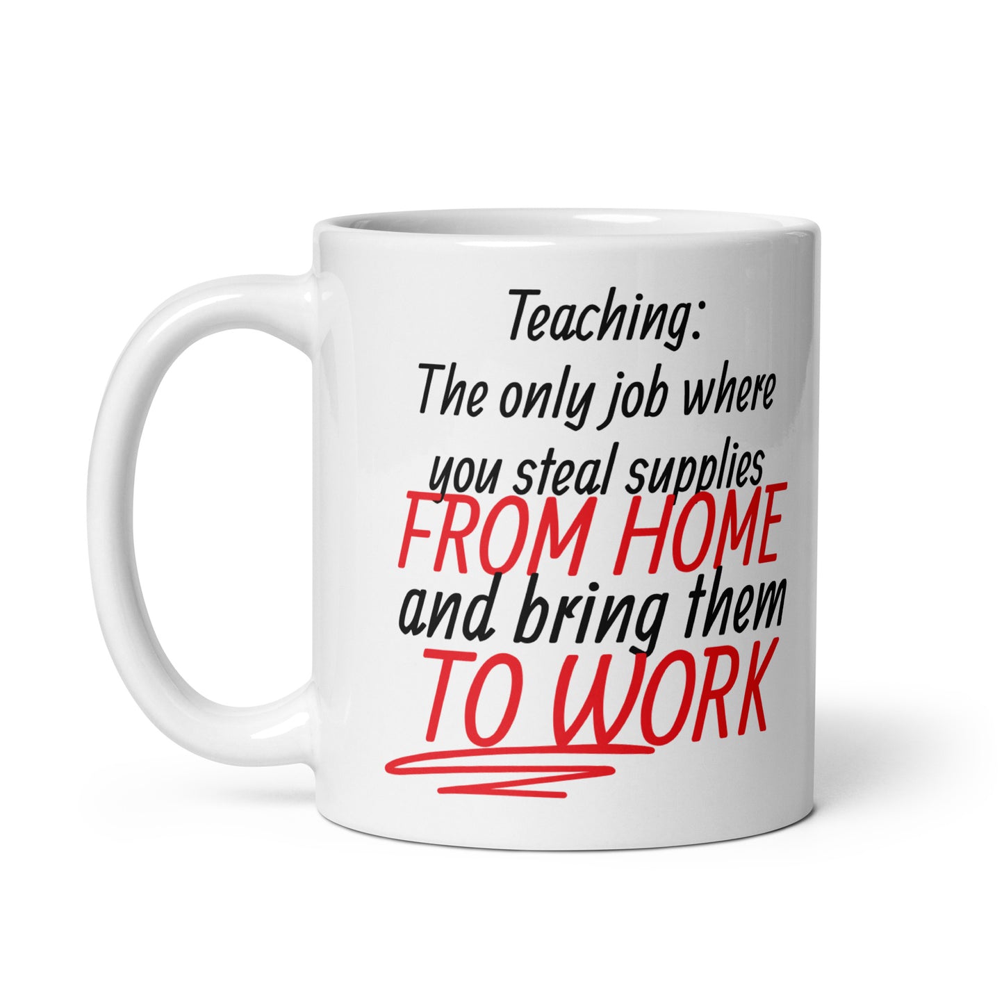 Teacher Supplies Mug White