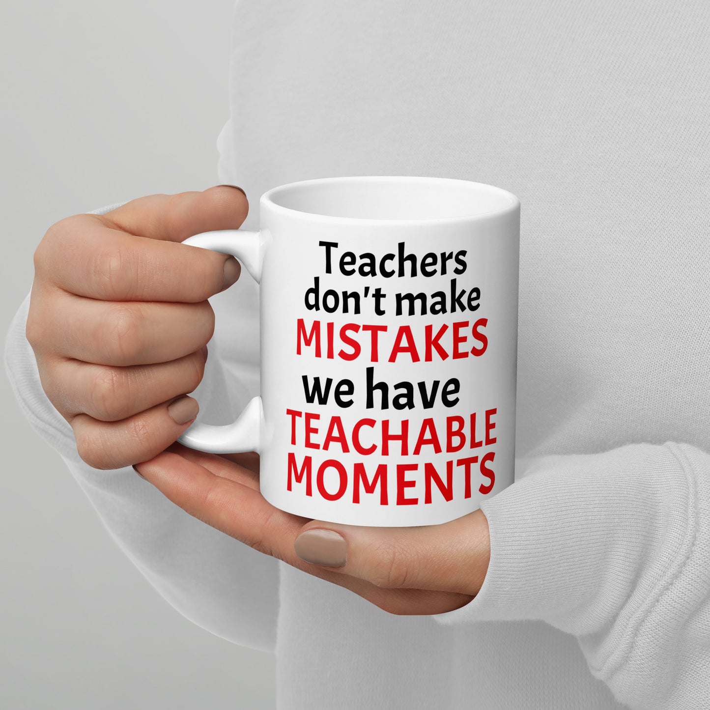 Teacher Teachable Moments Mug White