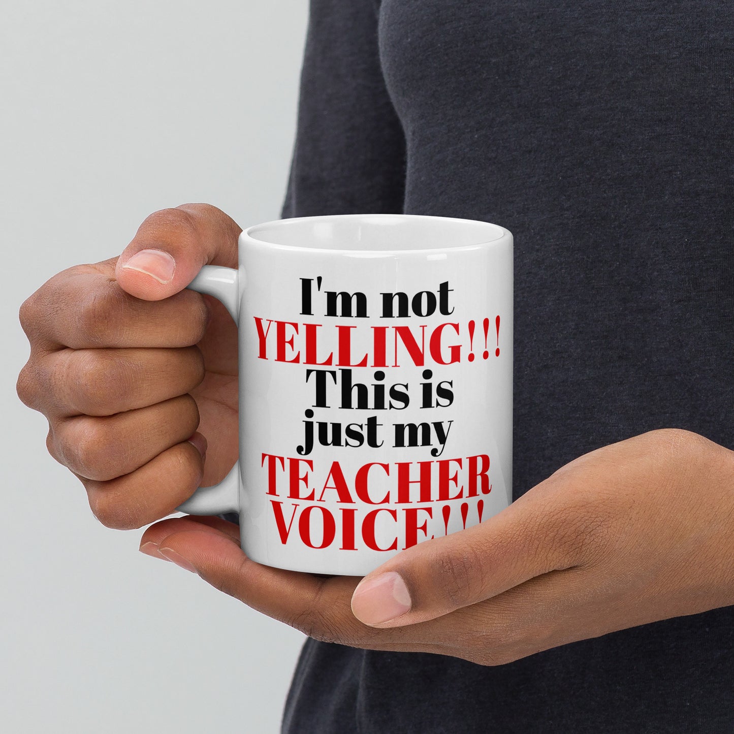 Teacher Teaching Voice Mug White