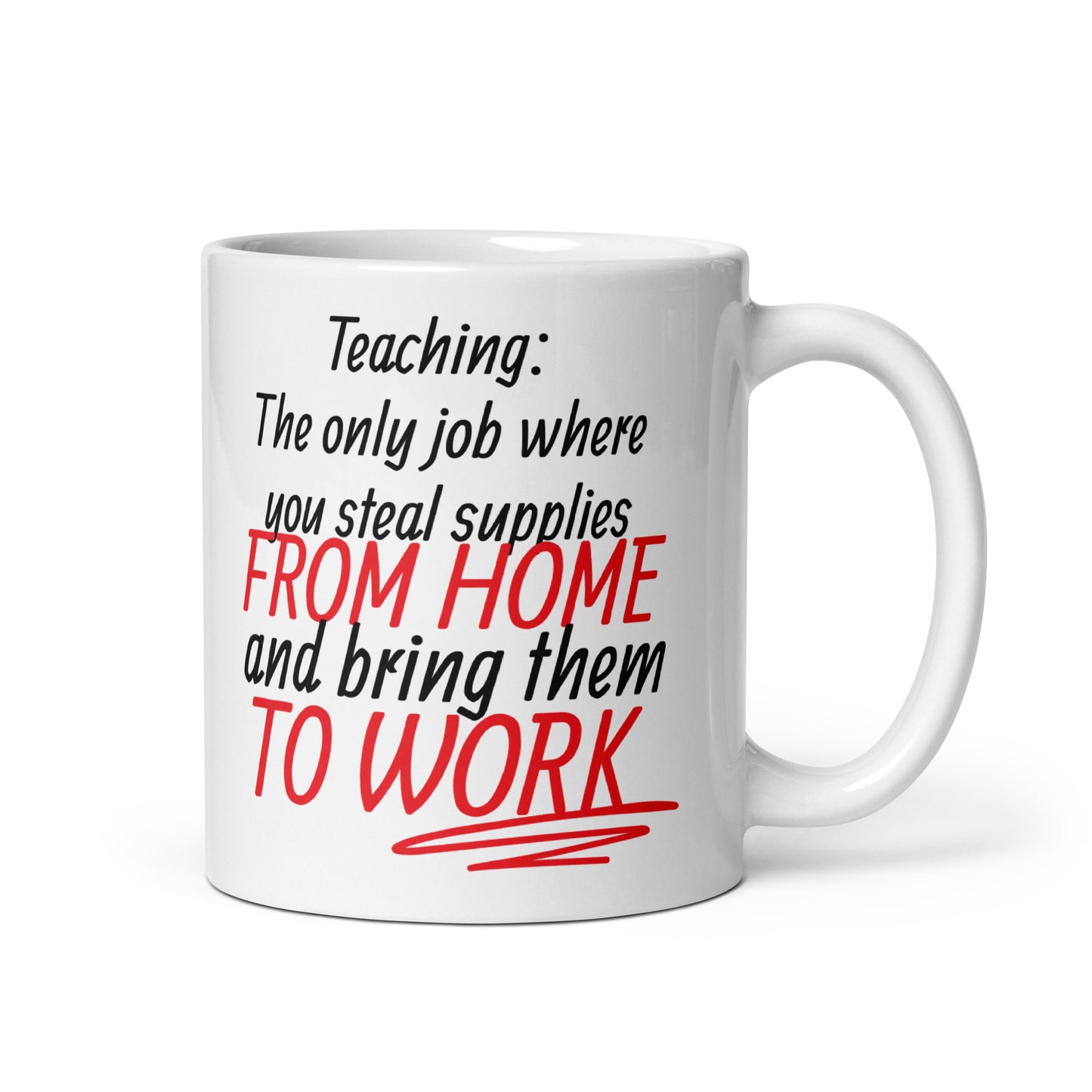 Teacher Supplies Mug White