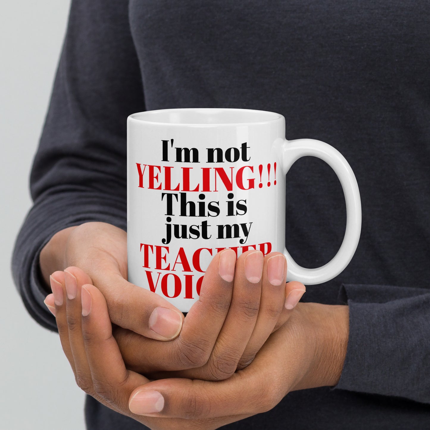 Teacher Teaching Voice Mug White