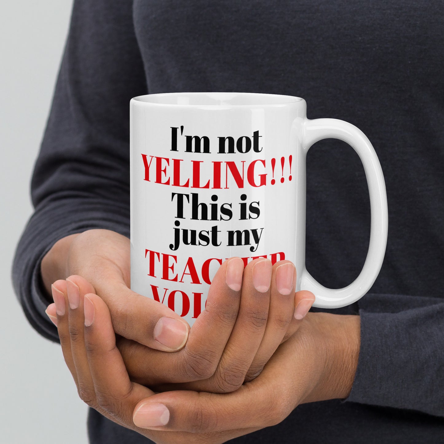 Teacher Teaching Voice Mug White