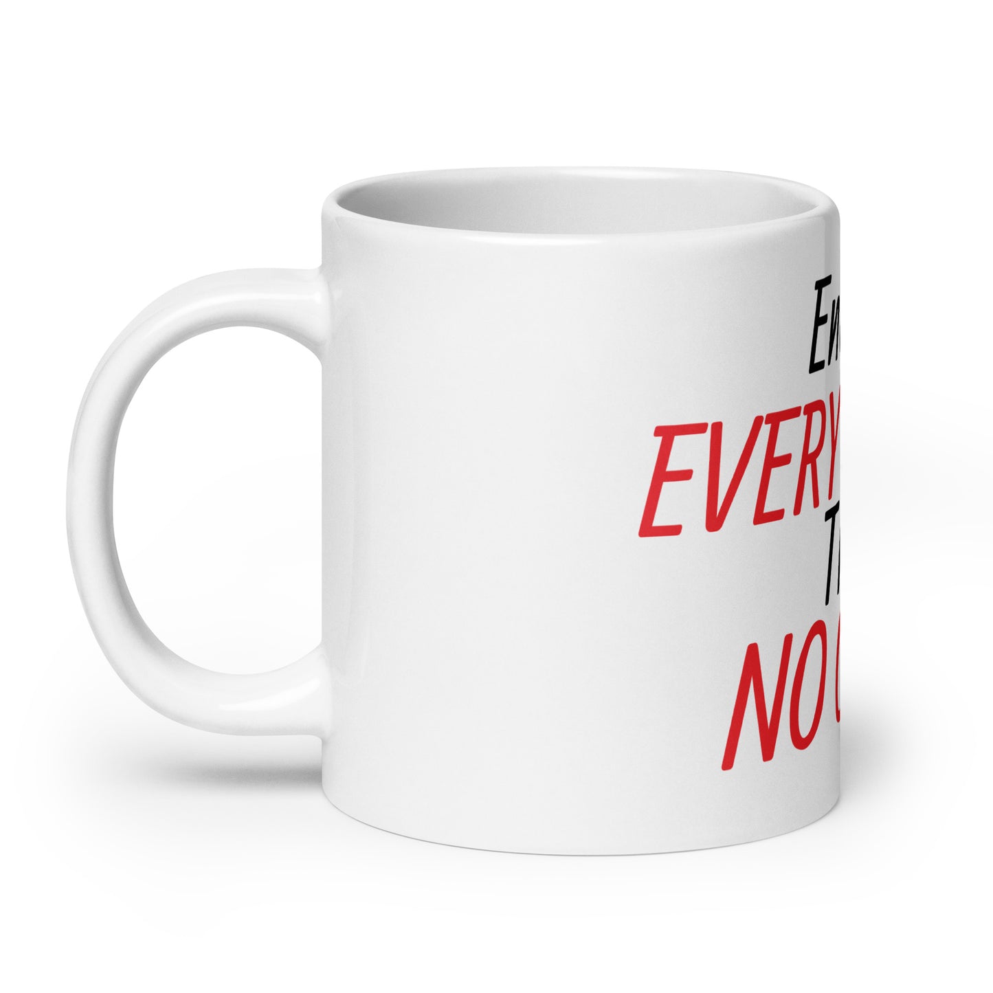 Cybersecurity Trust No One White glossy mug