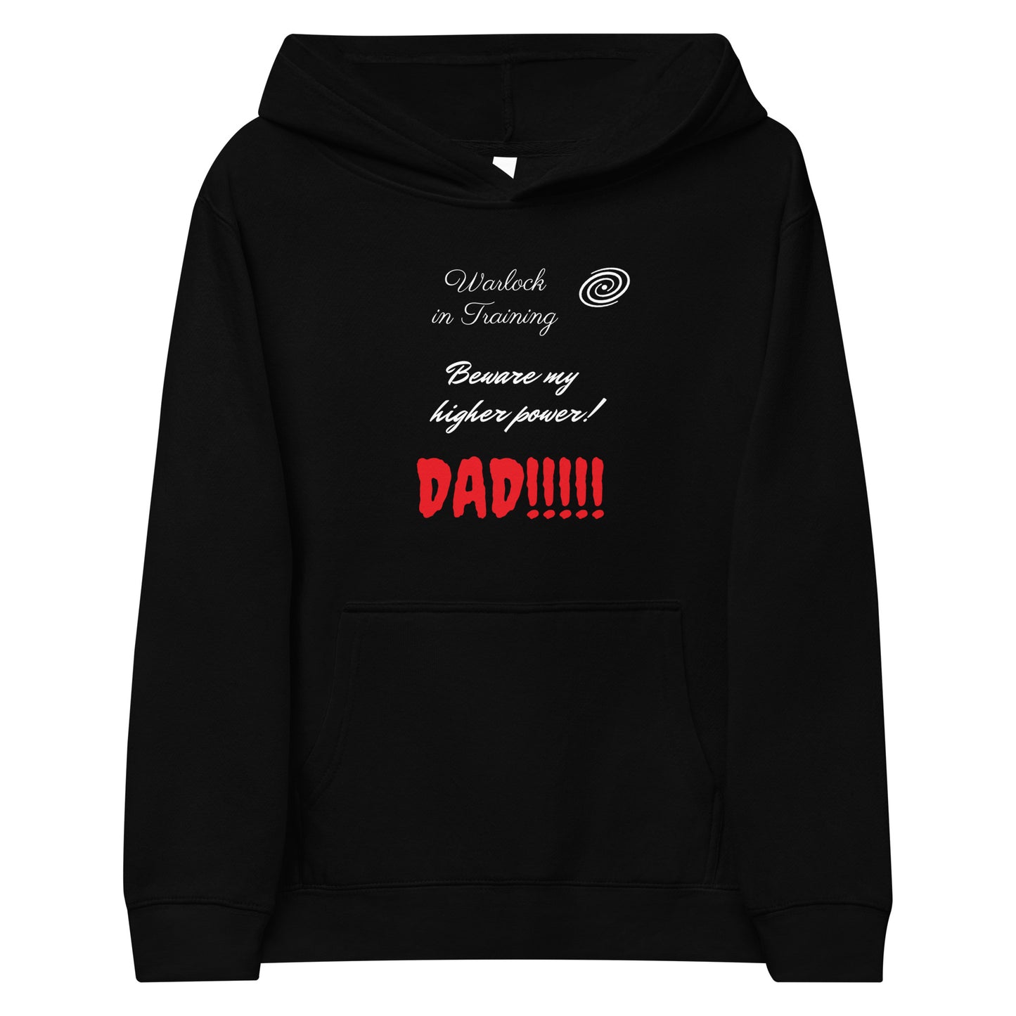 Kids Warlock in Training Dad Hoodie