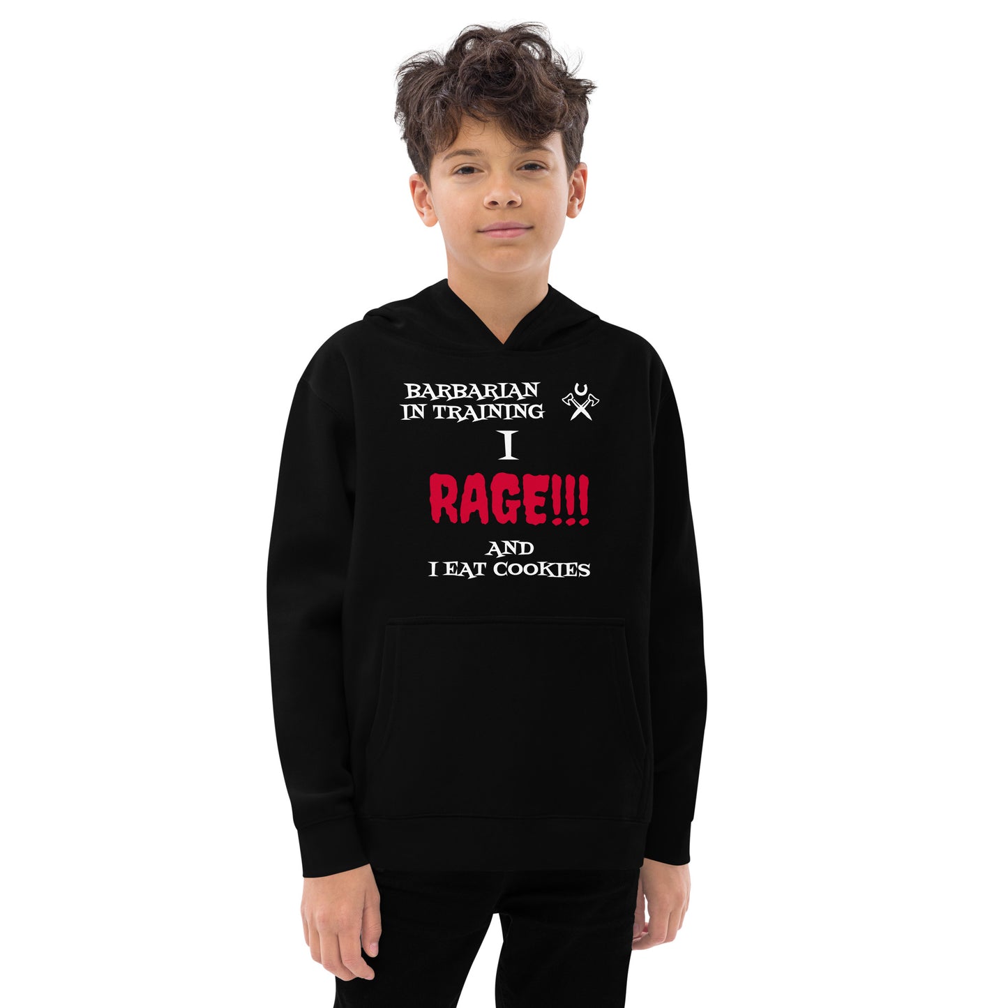 Kids Barbarian in Training Hoodie