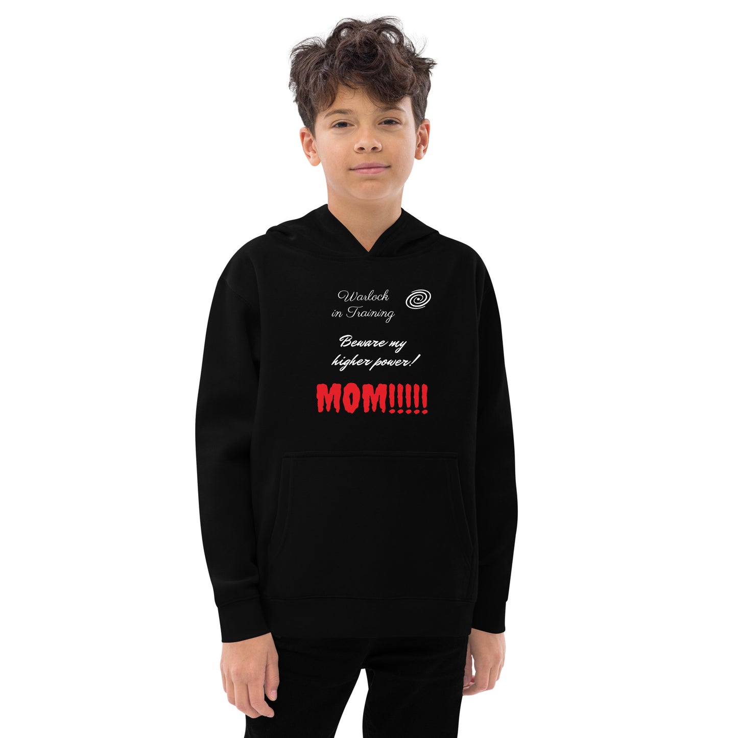 Kids Warlock in Training Mom Hoodie